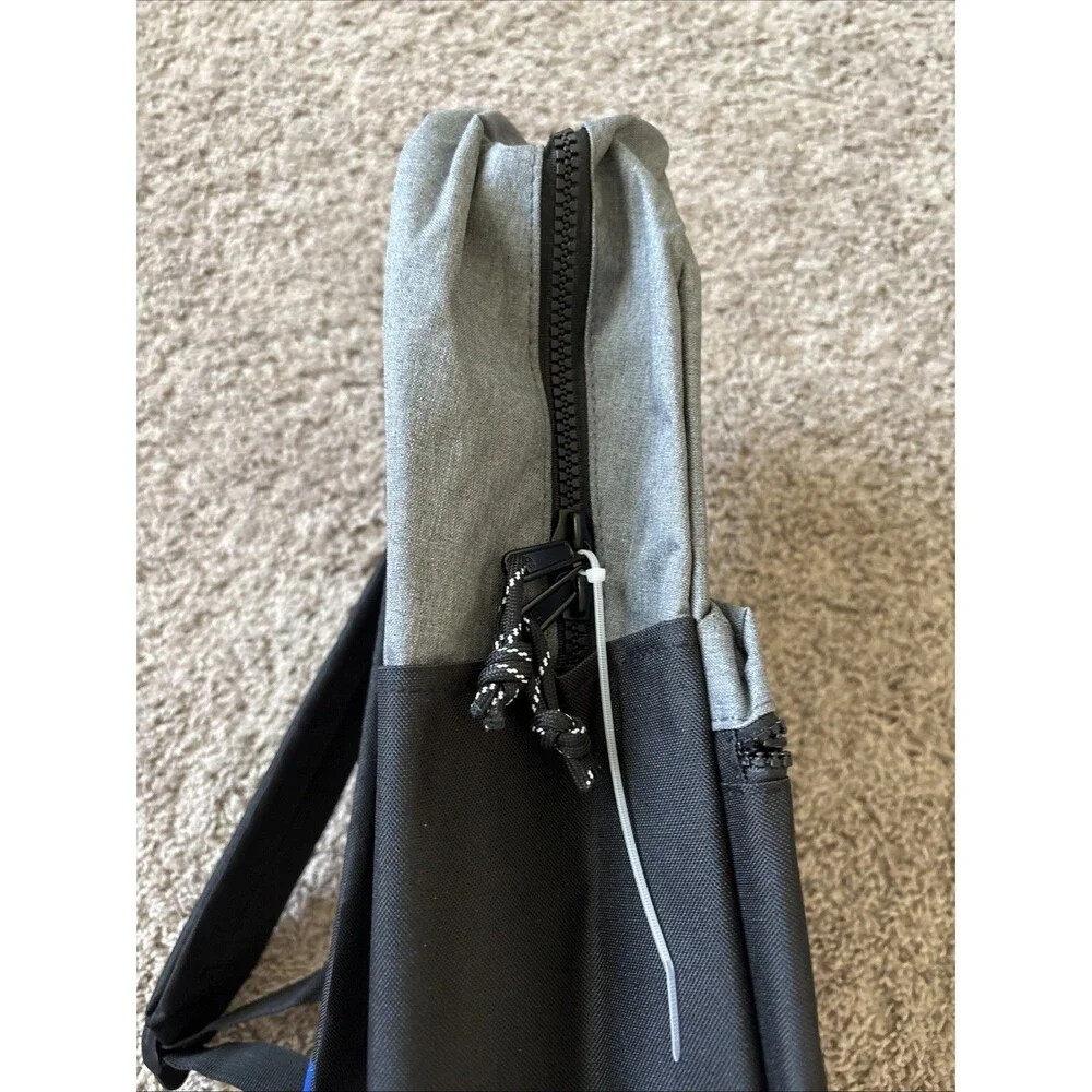 CHAMPION Manuscript Backpack 100% Polyester Grey Black with Laptop Sleeve